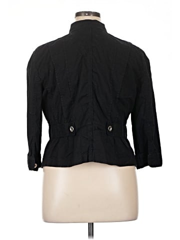 Christopher & Banks 3/4 Sleeve Button-Down Shirt (view 2)
