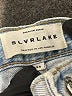 SLVRLAKE 100% Cotton Hearts Blue Jeans Size 28 waist - photo 7