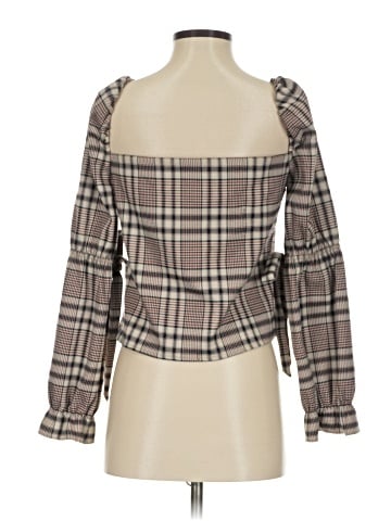 Line & Dot Long Sleeve Blouse (view 2)