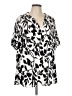 Well Worn 100% Viscose Black Short Sleeve Blouse Size L - photo 1