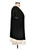 AB Studio Black Short Sleeve Top Size L - photo 4