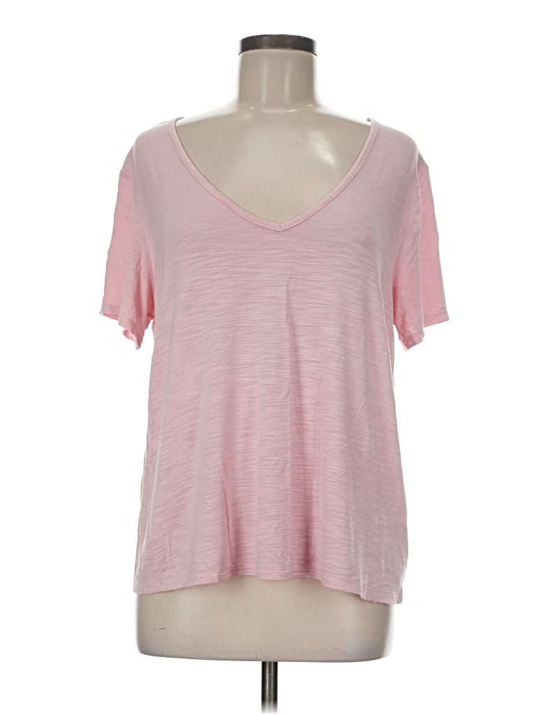Pre-owned Luxe Short Sleeve T-shirt In Pink