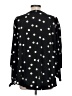 Coeur De Vague Polka Dots Black Long Sleeve Blouse Size L - photo 2