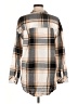 Sanctuary 100% Cotton Plaid Tan Long Sleeve Button-Down Shirt Size M - photo 2
