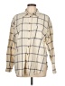 Universal Thread Plaid Ivory Long Sleeve Button-Down Shirt Size L - photo 1