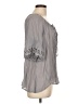 Shein Gray 3/4 Sleeve Blouse Size L - photo 4