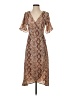 Blu Pepper 100% Polyester Brown Kimono Size S - photo 1