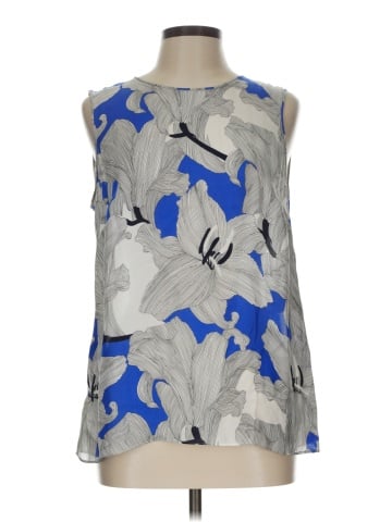 RENA LANGE Sleeveless Silk Top (view 1)