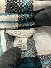 Cato 100% Rayon Plaid Gray Long Sleeve Button-Down Shirt Size M - photo 7