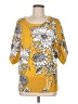 Joseph A. Yellow 3/4 Sleeve Blouse Size L - photo 1