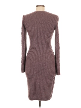 knit evening dress Blue Ribbed Knit Strapless Neckline Woven Midi Dress  SSYS