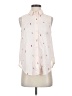 A New Day 100% Polyester Hearts Ivory Sleeveless Blouse Size S - photo 1