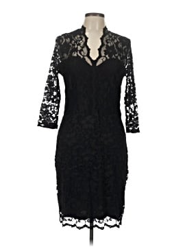 chinese dress ladies Petite Size V-Neck Scallop Lace Dress for Elegant Evenings  Karen Kane