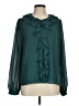 Nine Britton 100% Polyester Teal Long Sleeve Blouse Size M - photo 1
