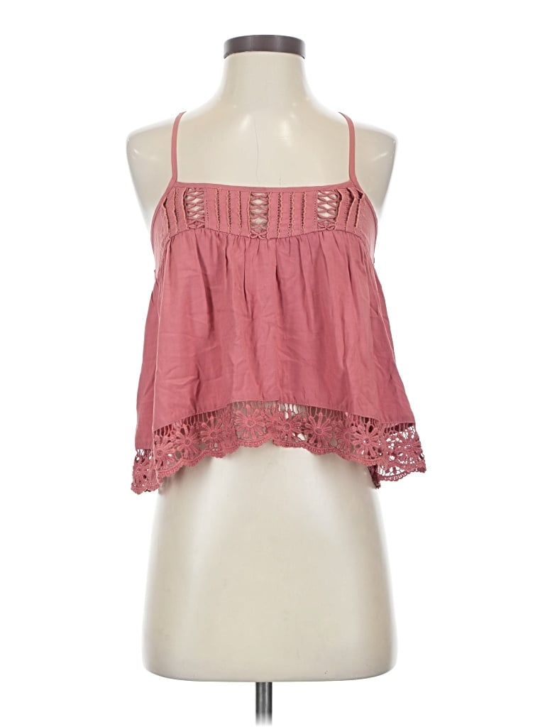 Pre-owned Illa Illa Tank Top Pink Halter Neckline Tops