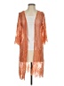 iris 100% Nylon Orange Kimono Size S - photo 1