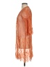 iris 100% Nylon Orange Kimono Size S - photo 5