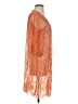 iris 100% Nylon Orange Kimono Size S - photo 4