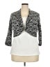 R&M Richards Print Gray Blazer Size 18 - photo 1