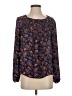 Gibson 100% Polyester Black Long Sleeve Blouse Size S - photo 1