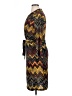 Mlle Gabrielle Chevron-herringbone Brown Casual Dress Size L - photo 5