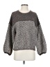 Blu Pepper Chevron-herringbone Gray Pullover Sweater Size S - photo 1