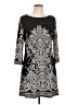 Mt Collection Paisley Black Casual Dress Size L - photo 1