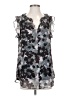 CAbi 100% Polyester Gray Sleeveless T-Shirt Size S - photo 1