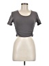 Tic : Toc Gray Short Sleeve Top Size M - photo 1