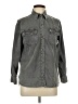 Current/Elliott Gray Long Sleeve Button-Down Shirt Size Lg (3) - photo 1