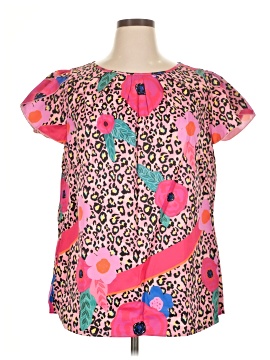 Shein Curve Short Sleeve Blouse