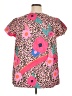Shein Curve 100% Polyester Pink Short Sleeve Blouse Size 14 Plus (1) - photo 2