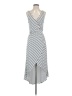 Bebe Stripes Silver Casual Dress Size XXS (estimated) - photo 1