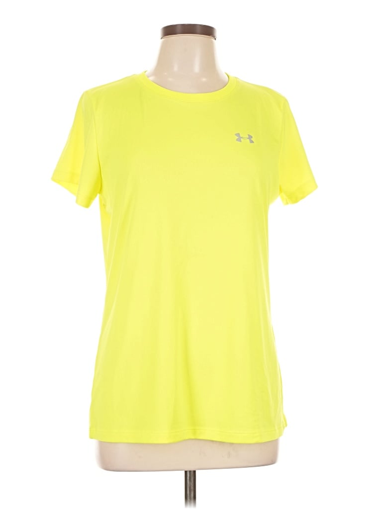 Pre-owned Under Armour Active T-shirt In Yellow