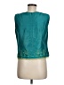 Sharon Young 100% Polyester Teal Sleeveless Blouse Size 6 - photo 2
