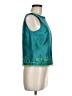 Sharon Young 100% Polyester Teal Sleeveless Blouse Size 6 - photo 4