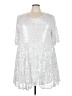 Unbranded Metallic Silver Cocktail Dress Size 5X - photo 1