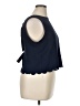 Unbranded Blue Sleeveless Blouse Size XL - photo 4