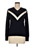 Tory Sport 100% Merino Wool Chevron-herringbone Blue Cardigan Size M - photo 1