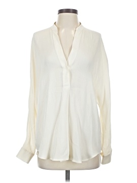 Vince. Long Sleeve Silk Top (view 1)