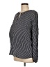Gap - Maternity 100% Rayon Stripes Black Long Sleeve Blouse Size M - photo 1