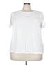 Caslon White Short Sleeve Top Size 3X - photo 1