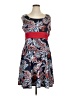 Perceptions Paisley Blue Casual Dress Size XL (petite) - photo 1