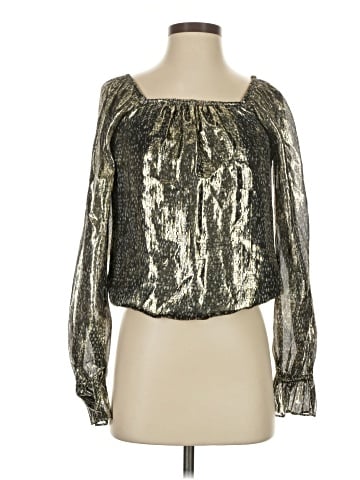Ramy Brook Long Sleeve Silk Top (view 1)