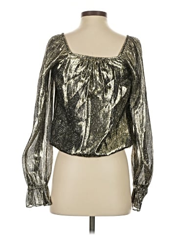 Ramy Brook Long Sleeve Silk Top (view 2)