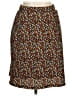Le Lis Print Brown Blue Casual Skirt Size M - photo 1