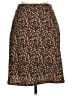 Le Lis Print Brown Blue Casual Skirt Size M - photo 2