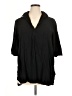 Ekouaer 100% Rayon Black 3/4 Sleeve Button-Down Shirt Size XL - photo 1