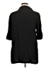 Ekouaer 100% Rayon Black 3/4 Sleeve Button-Down Shirt Size XL - photo 2