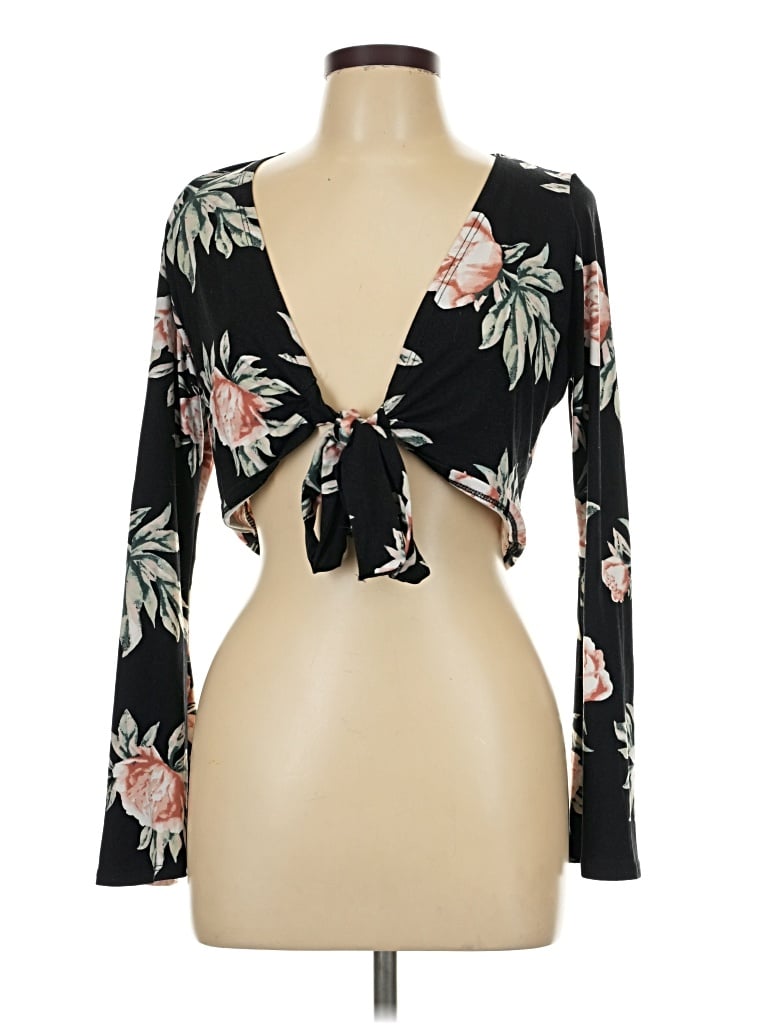 Pre-owned Mind Code Long Sleeve T-shirt In Black